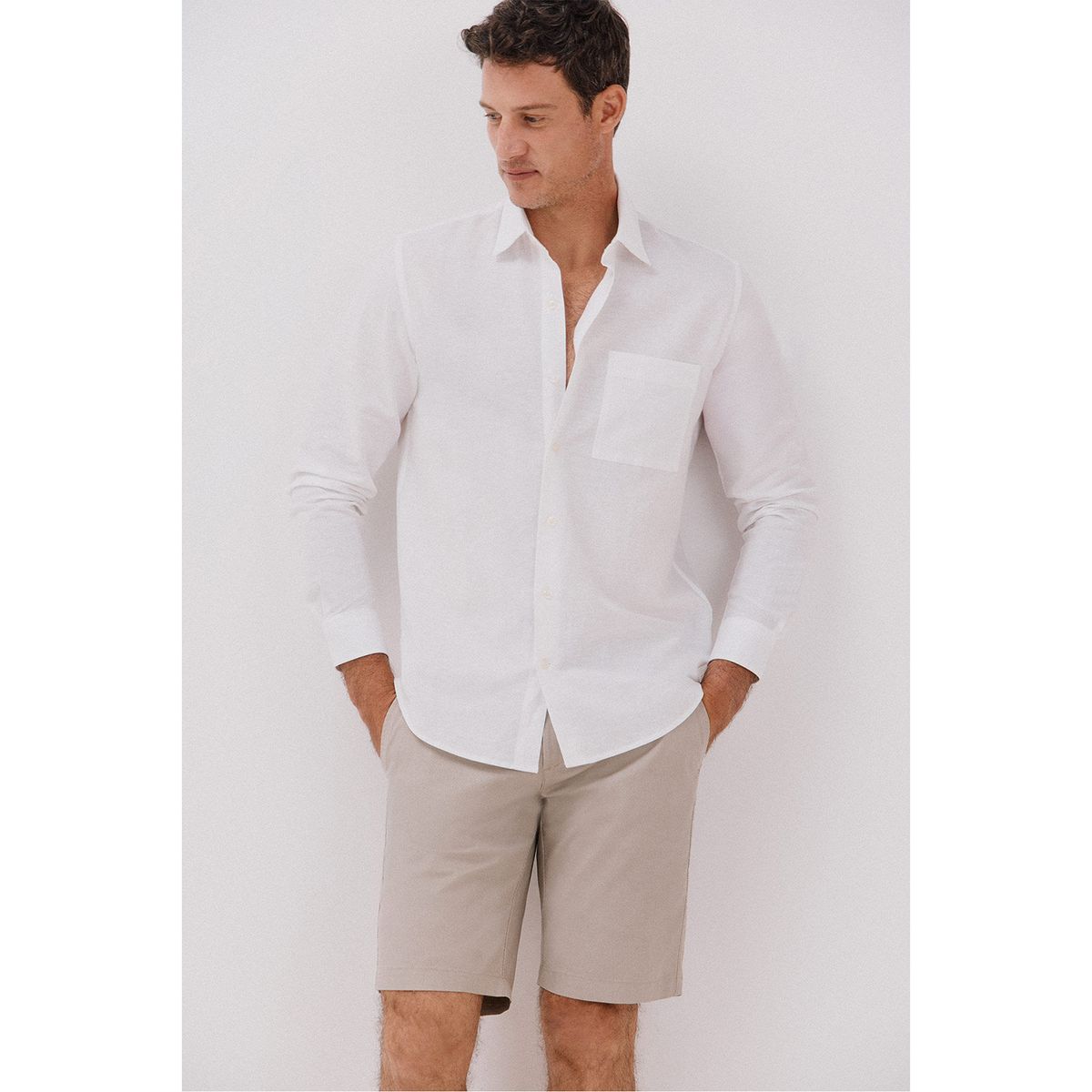 CORTEFIEL - Short Jean Algodón Casual Hombre Cortefiel