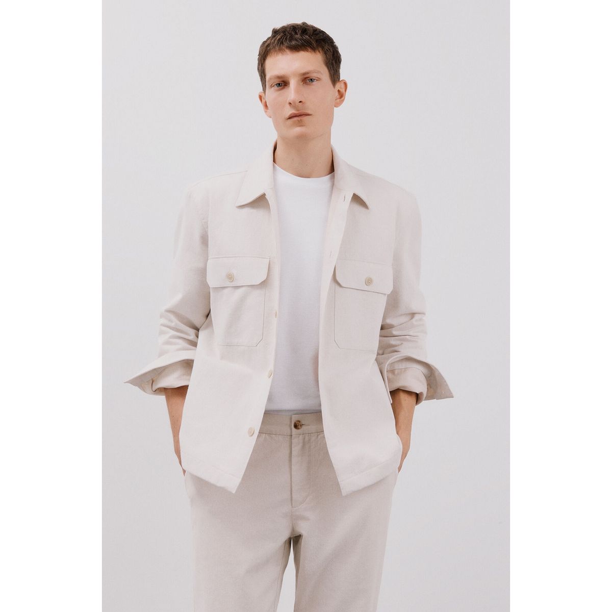 CORTEFIEL - Camisa Algodón Casual Hombre Cortefiel