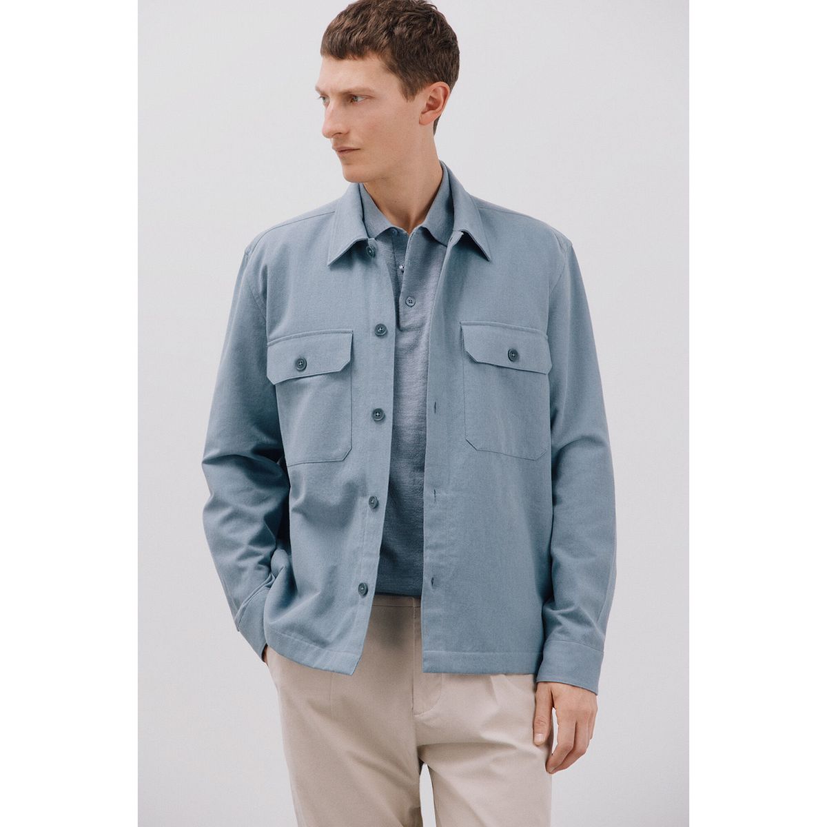 CORTEFIEL - Camisa Algodón Casual Hombre Cortefiel