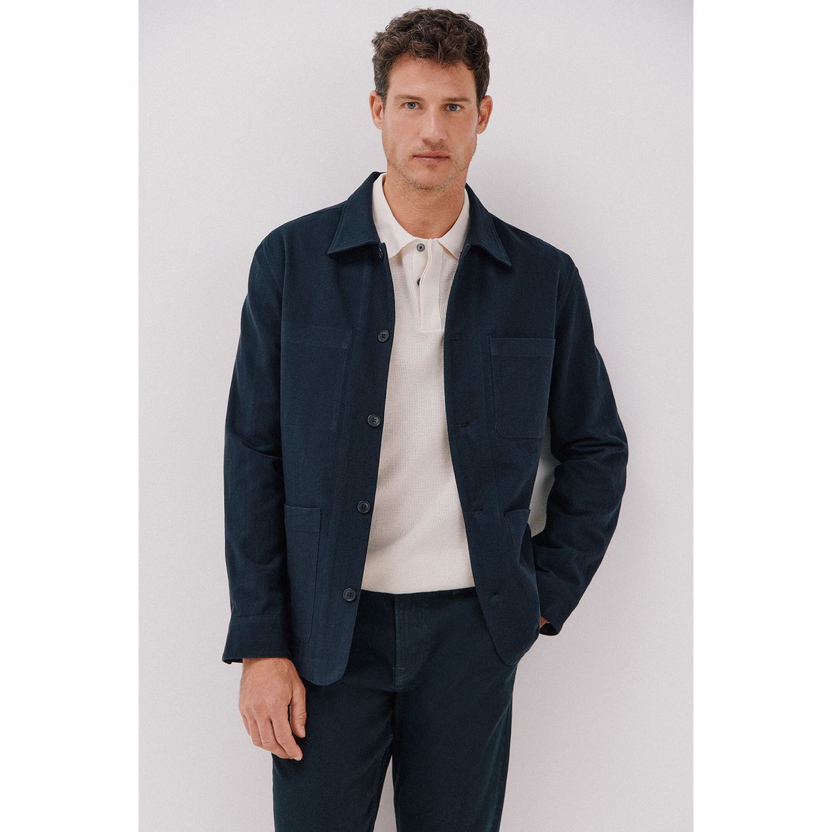 CORTEFIEL - Camisa Algodón Casual Hombre Cortefiel