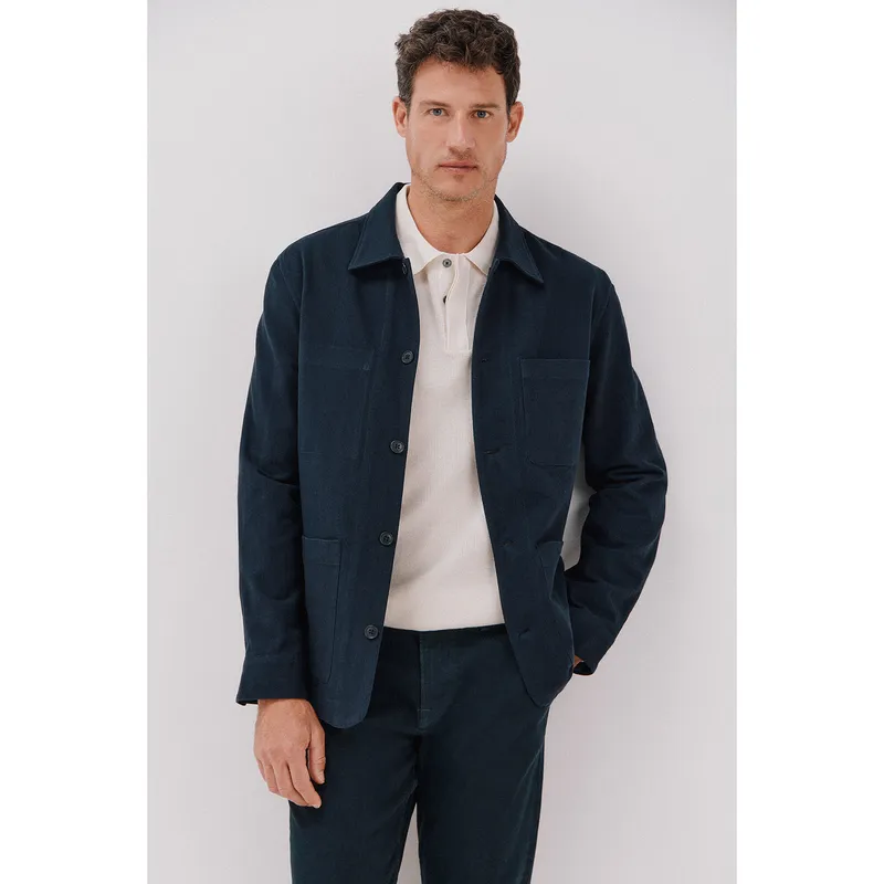 CORTEFIEL - Camisa Algodón Casual Hombre Cortefiel