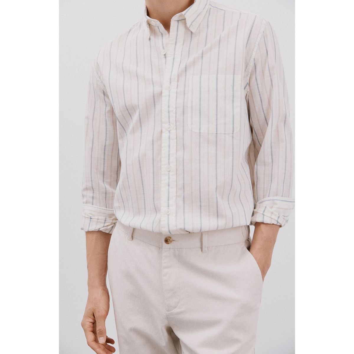 CORTEFIEL - Camisa 100% Algodón Casual Hombre Cortefiel