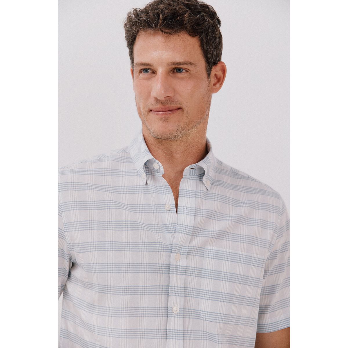 CORTEFIEL - Camisa Algodón Casual Hombre Cortefiel