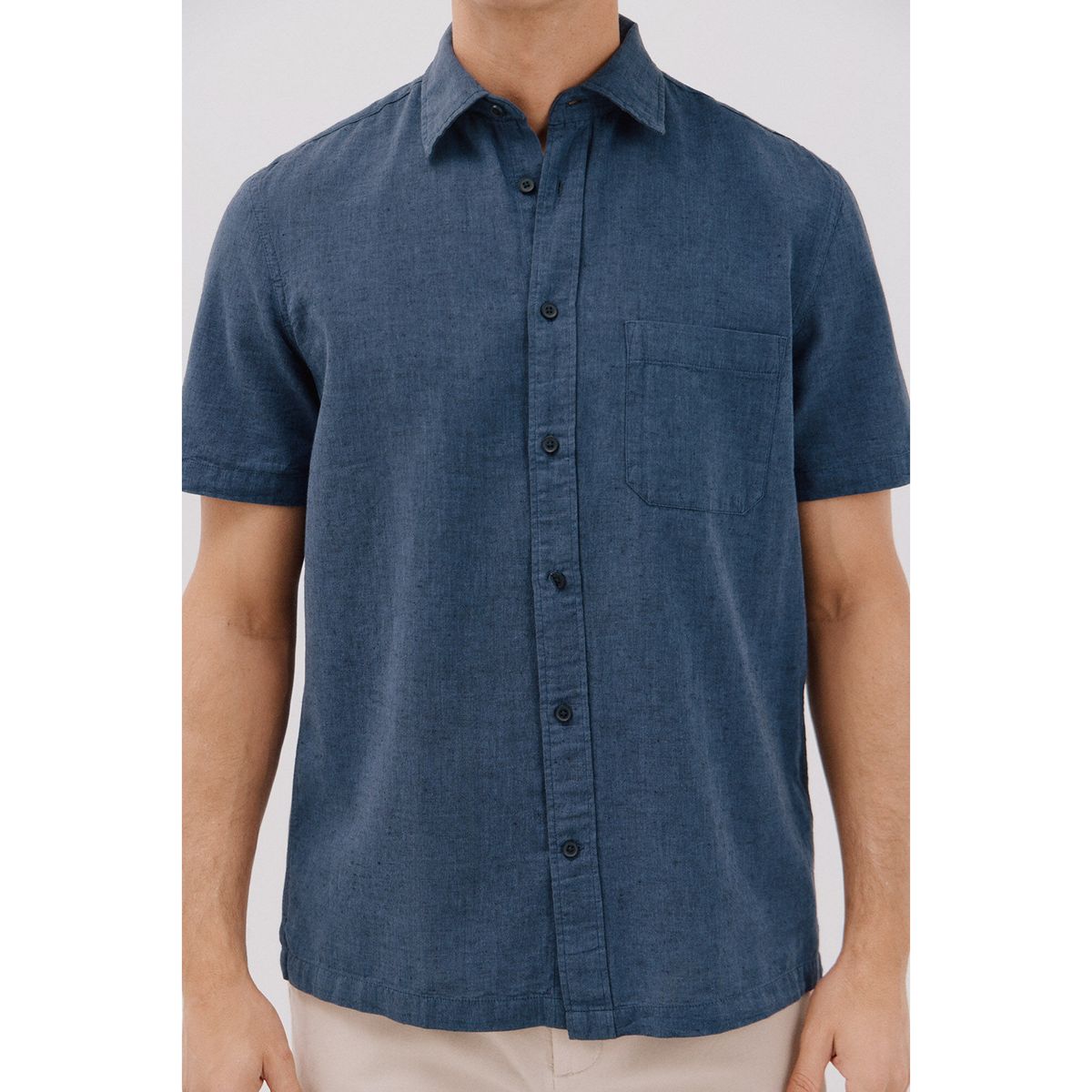 CORTEFIEL - Camisa Algodón Casual Hombre Cortefiel