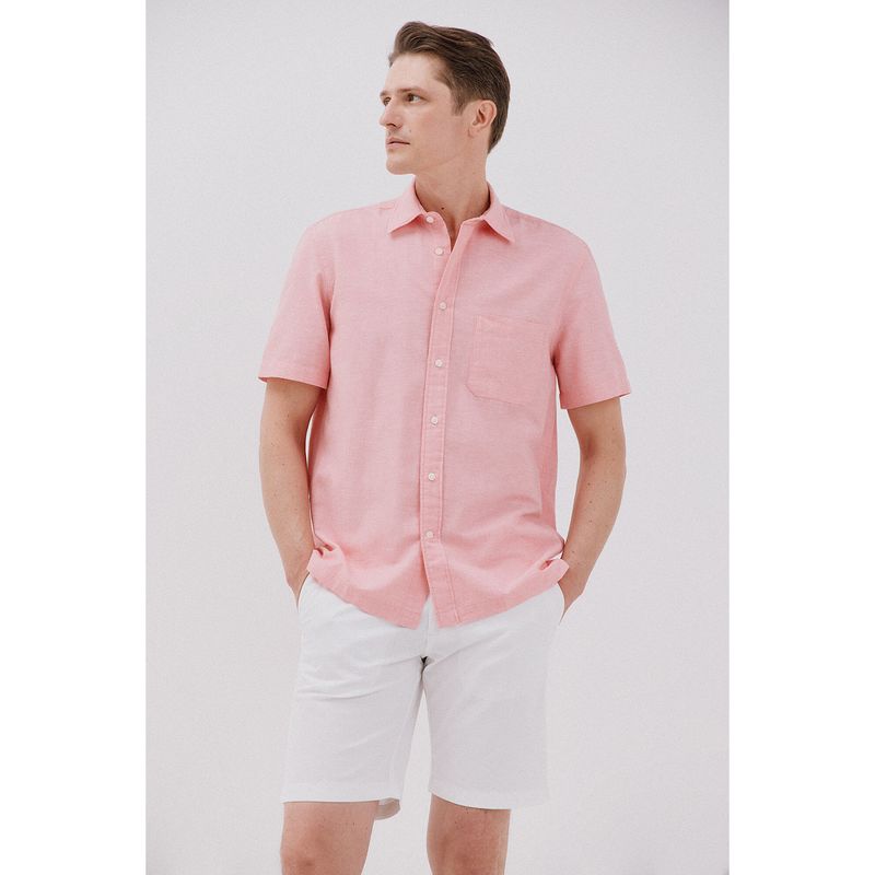 CORTEFIEL - Camisa Algodón Casual Hombre Cortefiel