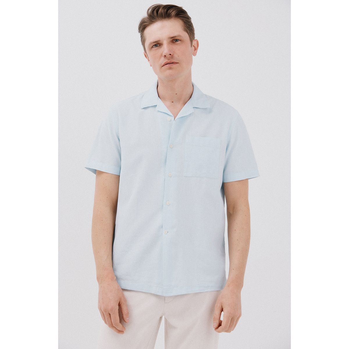 CORTEFIEL - Camisa Algodón Casual Hombre Cortefiel