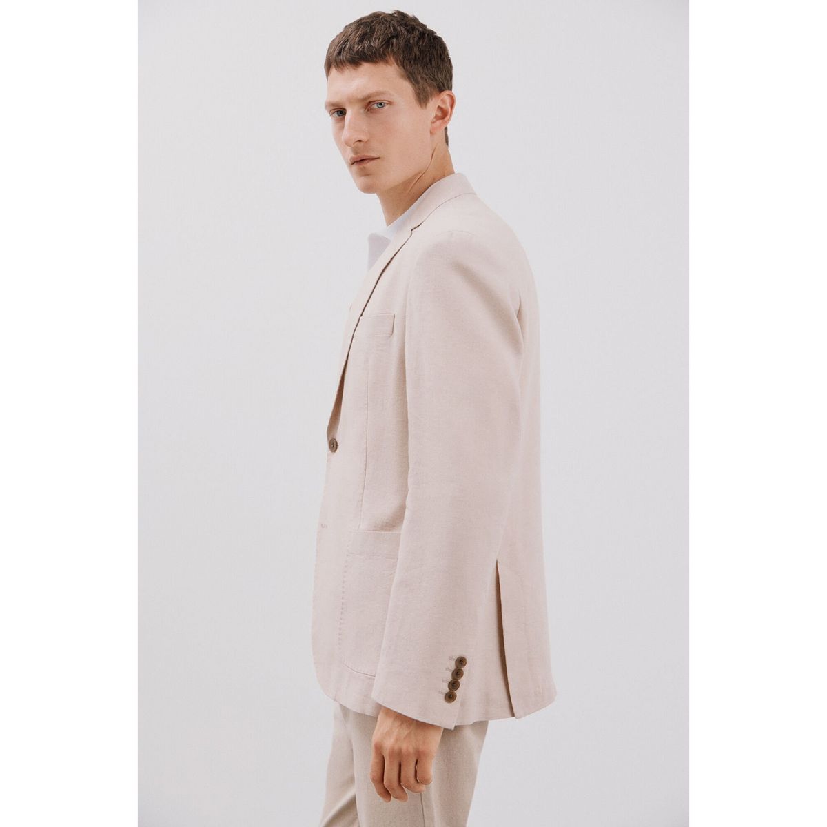 CORTEFIEL - Blazer Lino Casual Hombre Cortefiel