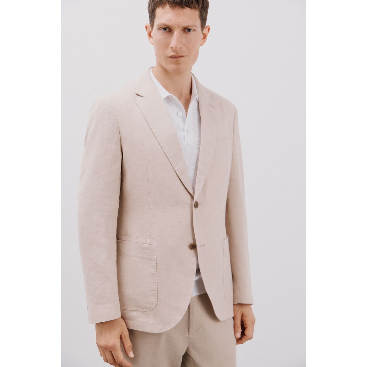CORTEFIEL - Blazer Lino Casual Hombre Cortefiel