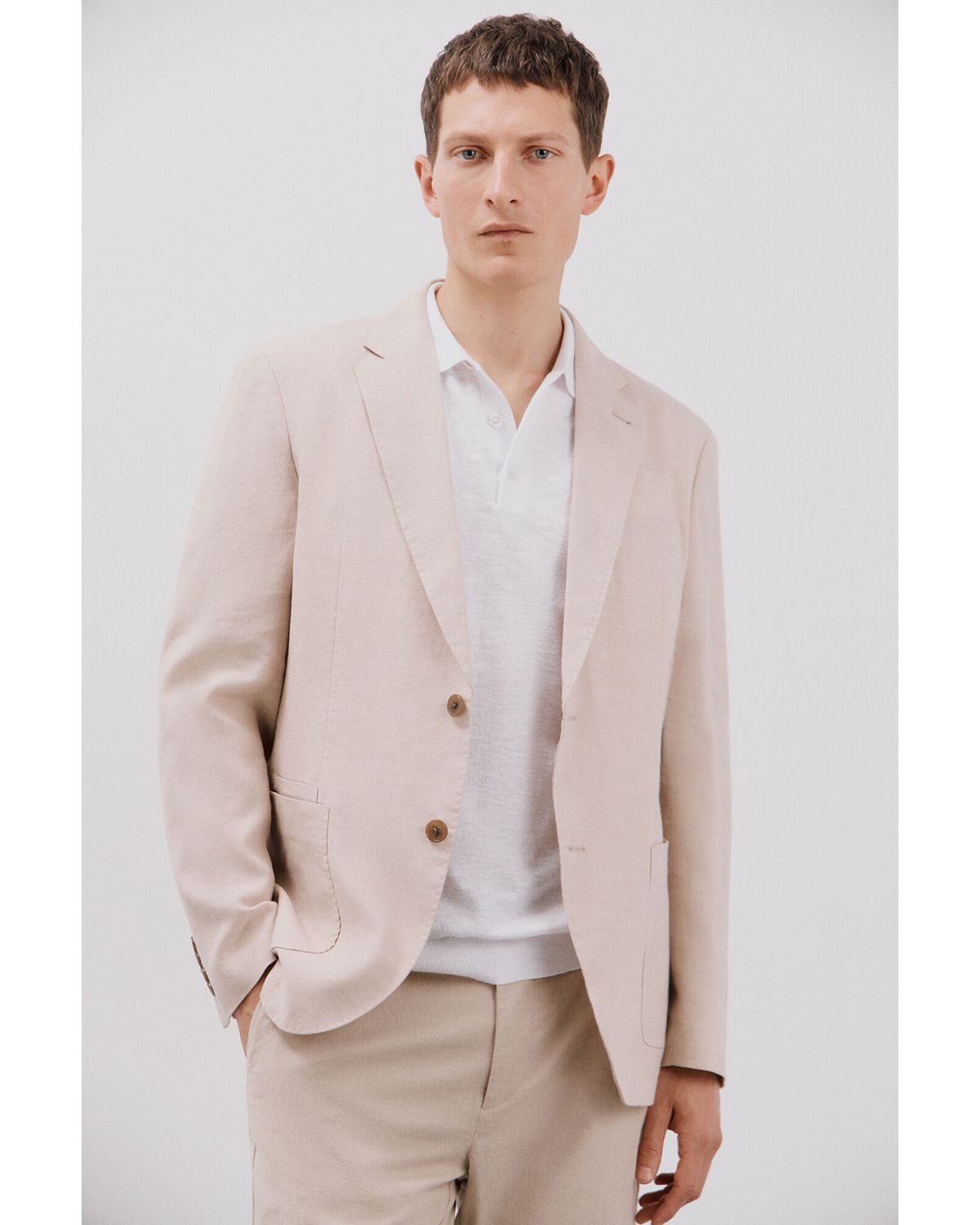 Blazer Lino Casual Hombre Cortefiel CORTEFIEL