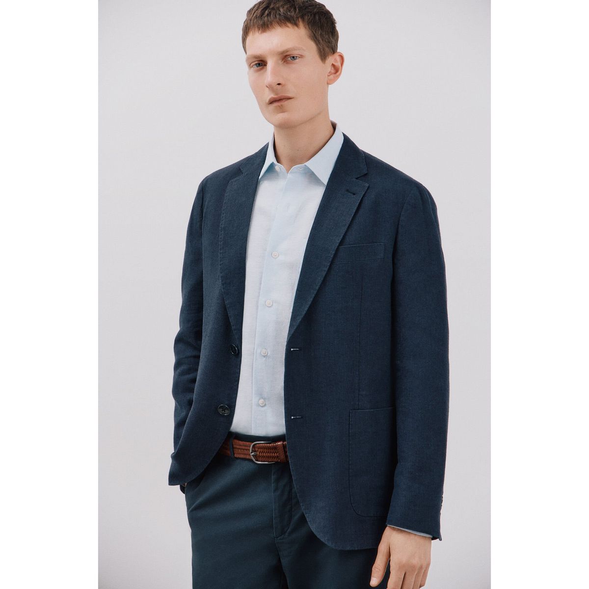 CORTEFIEL - Blazer Lino Casual Hombre Cortefiel