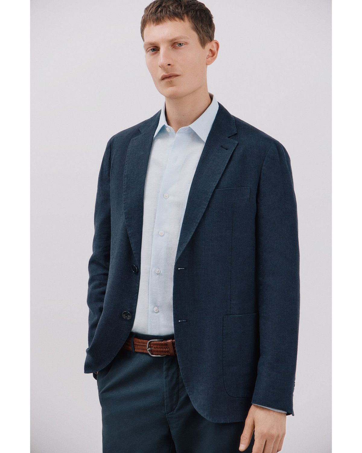 Blazer Lino Casual Hombre Cortefiel CORTEFIEL