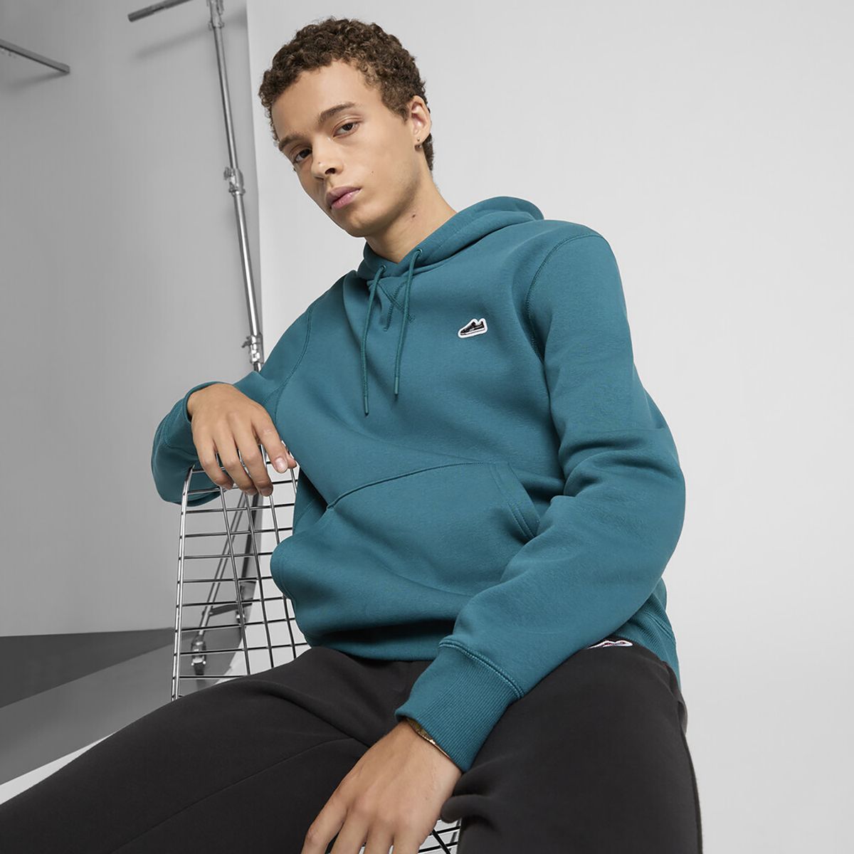 PUMA - Polera Deportiva Hombre New Suede Hoodie Fl