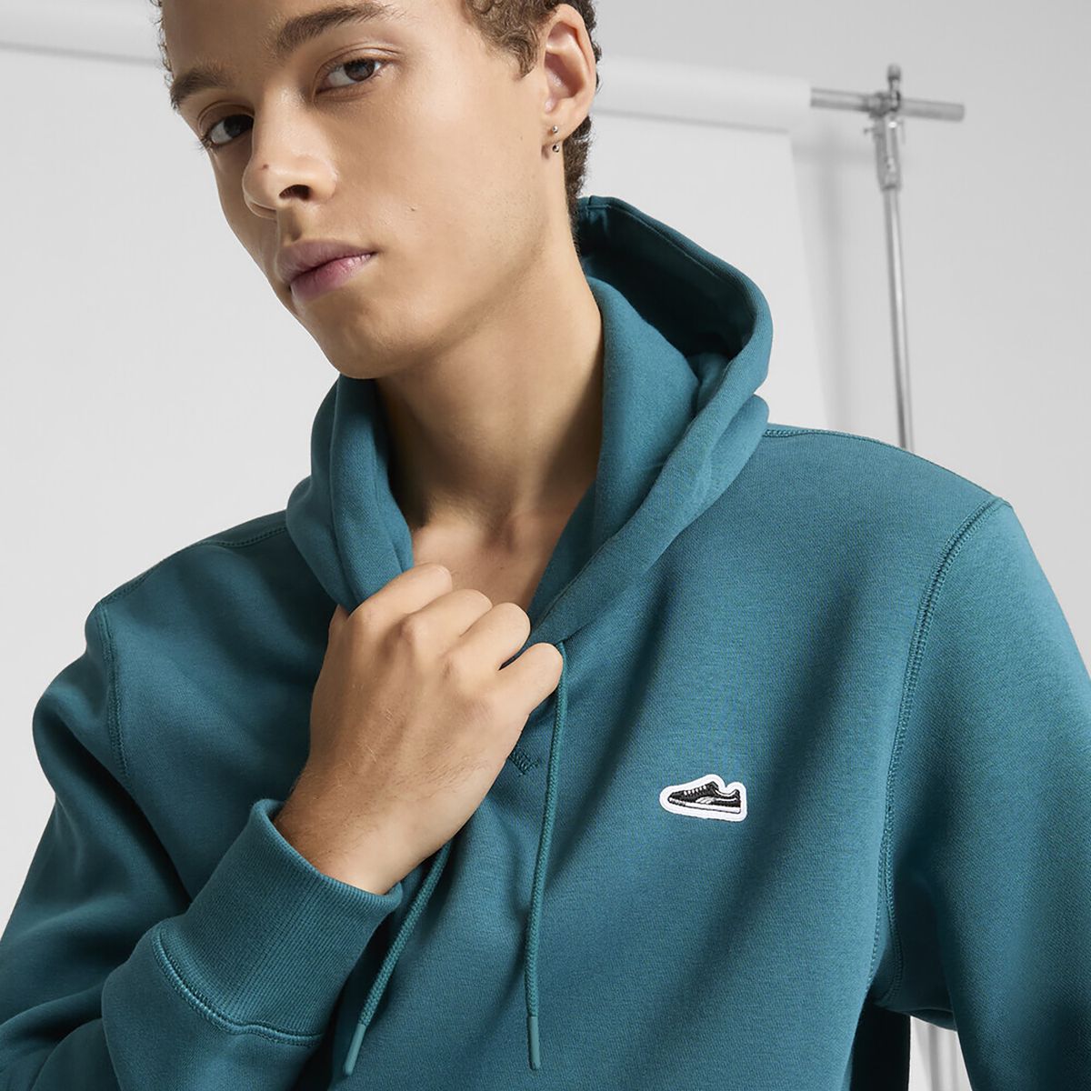 PUMA - Polera Deportiva Hombre New Suede Hoodie Fl