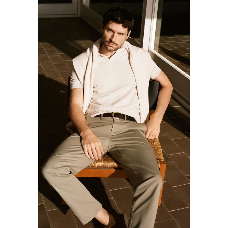 CORTEFIEL - Pantalón Algodón Casual Hombre Cortefiel