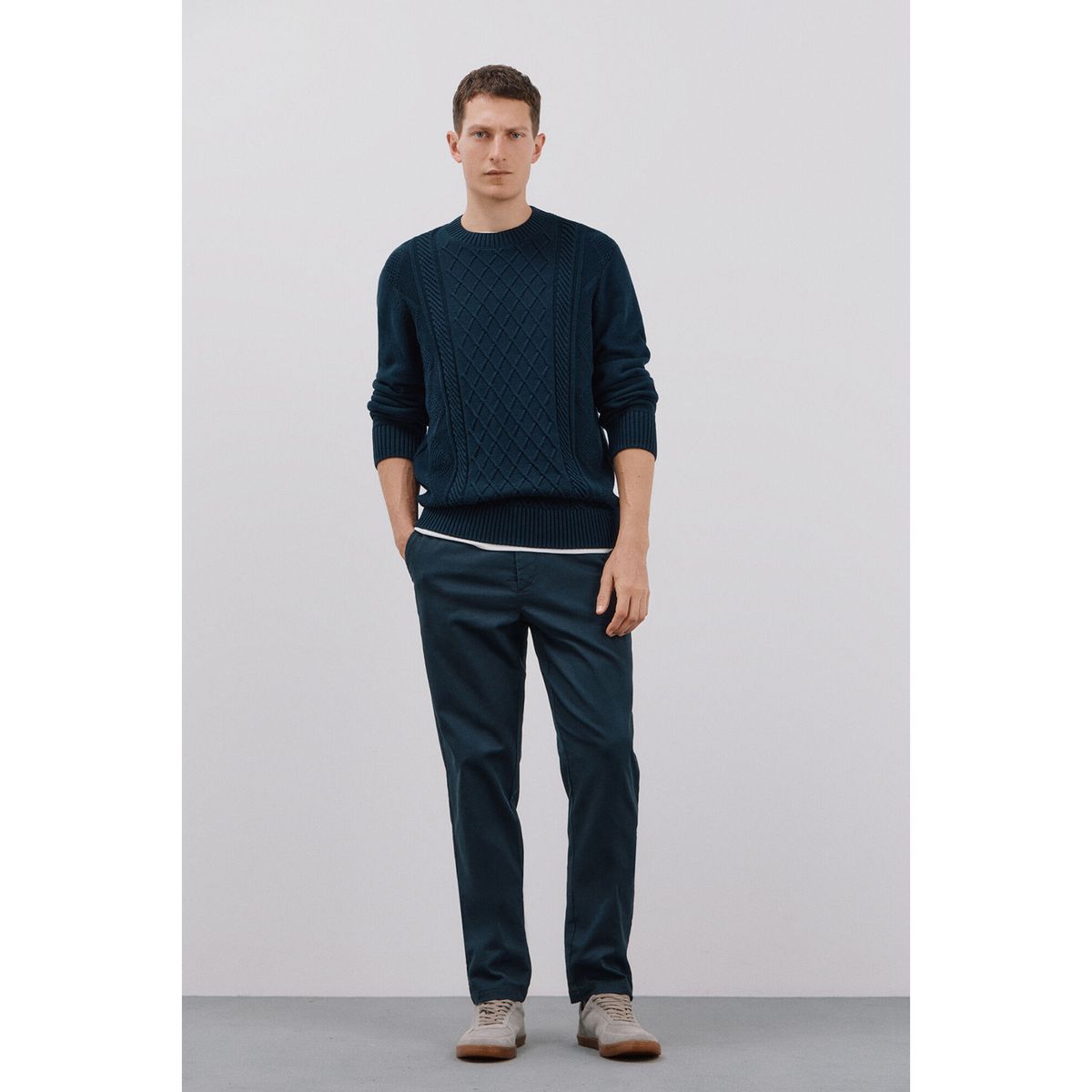 CORTEFIEL - Pantalón Algodón Casual Hombre Cortefiel.