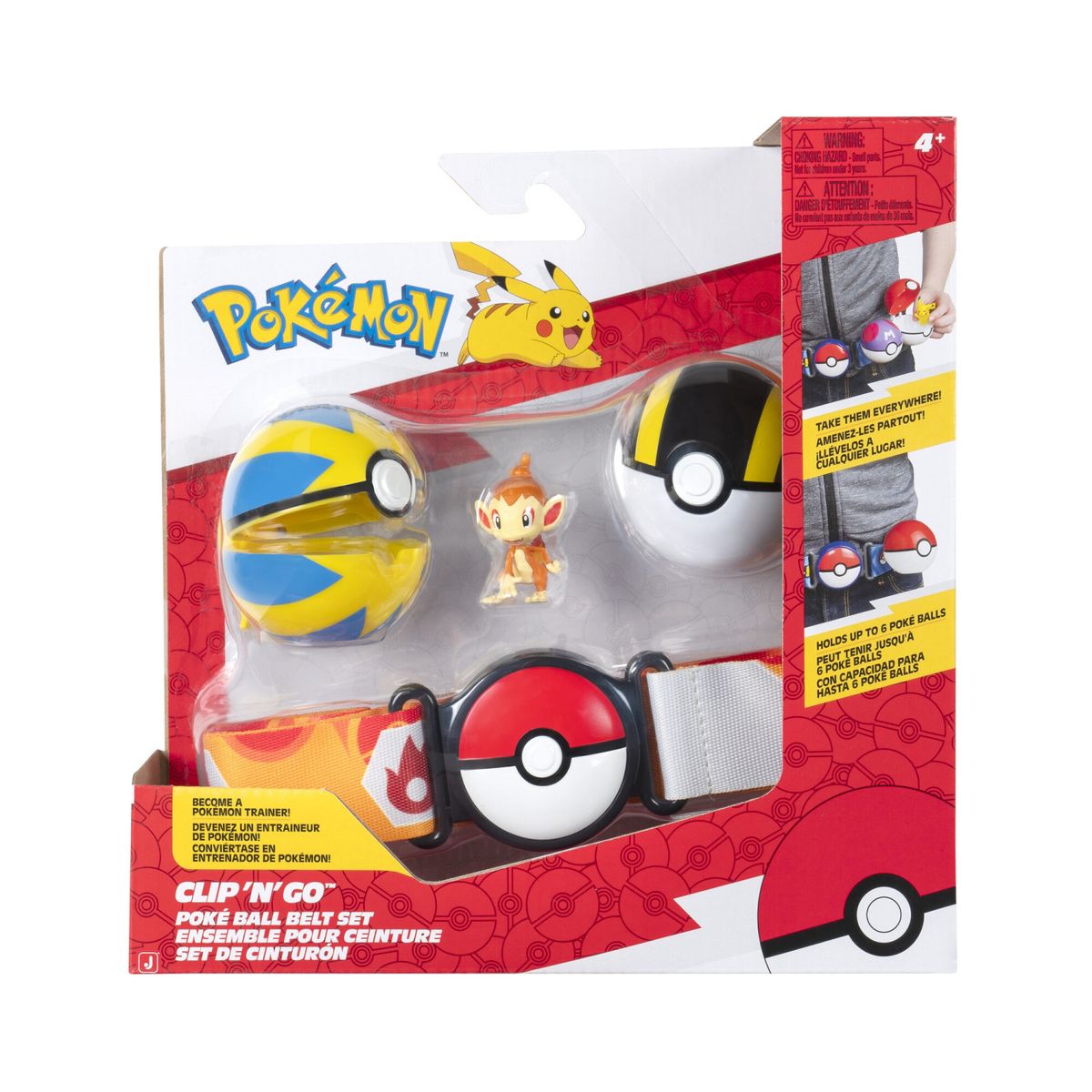 POKEMON - Set De Cinturon Con Pokebola Y Figura Asst Pokemon