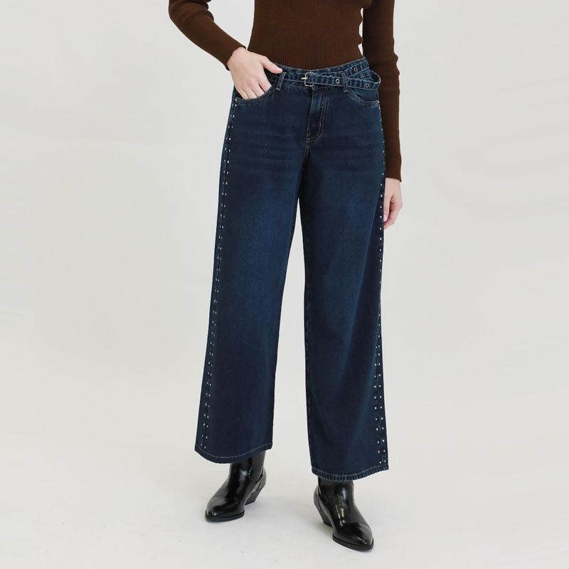 DENIMLAB - Jean Wide Leg Tiro Medio Mujer Denimlab