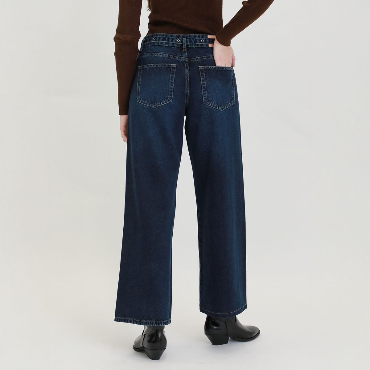 DENIMLAB - Jean Wide Leg Tiro Medio Mujer Denimlab