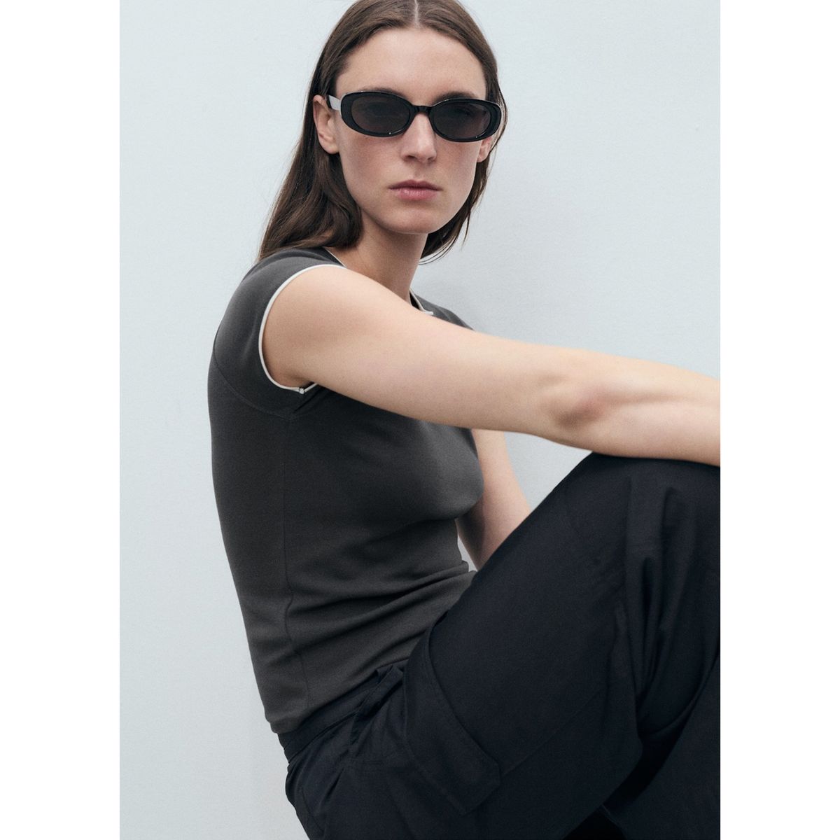 MANGO - Polo Algodón Mujer Mango