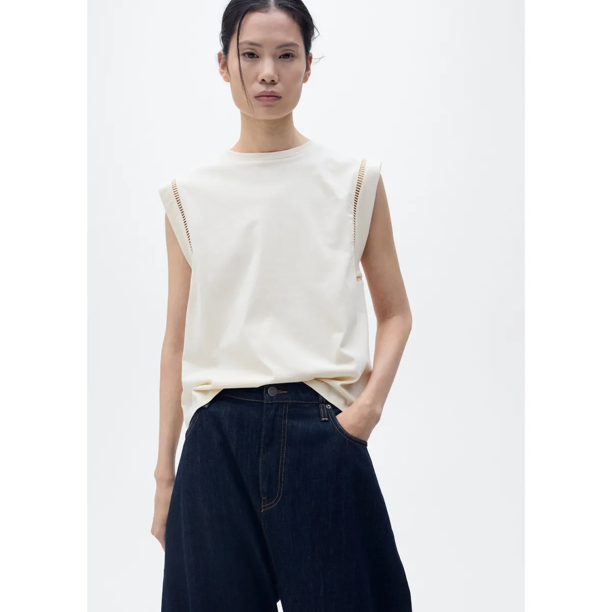 MANGO - Polo 100% Algodón Mujer Mango