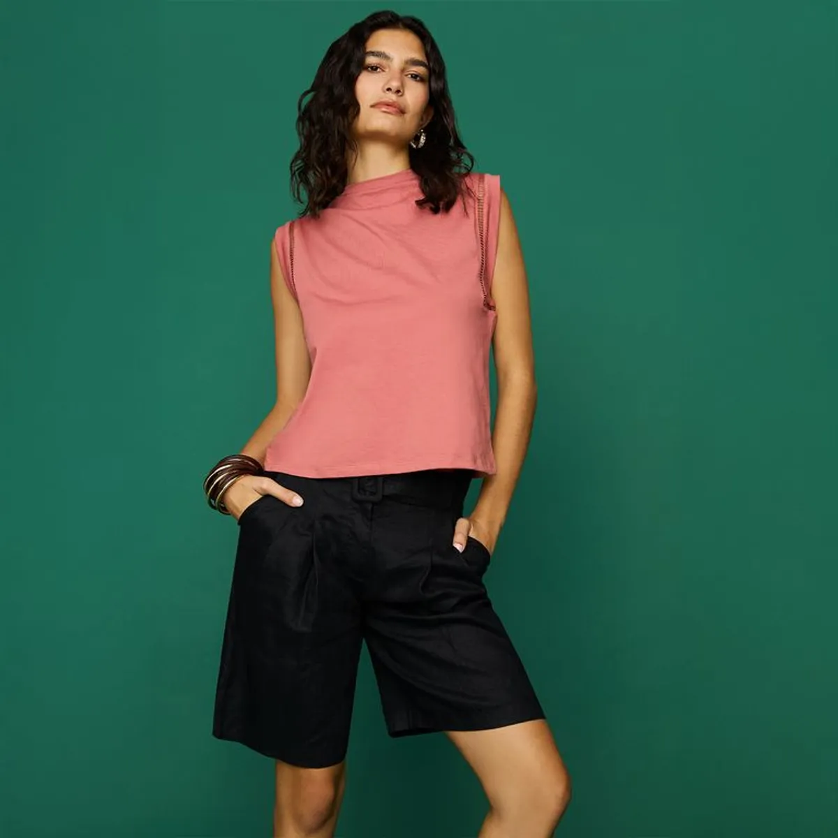 MANGO - Polo 100% Algodón Mujer Mango