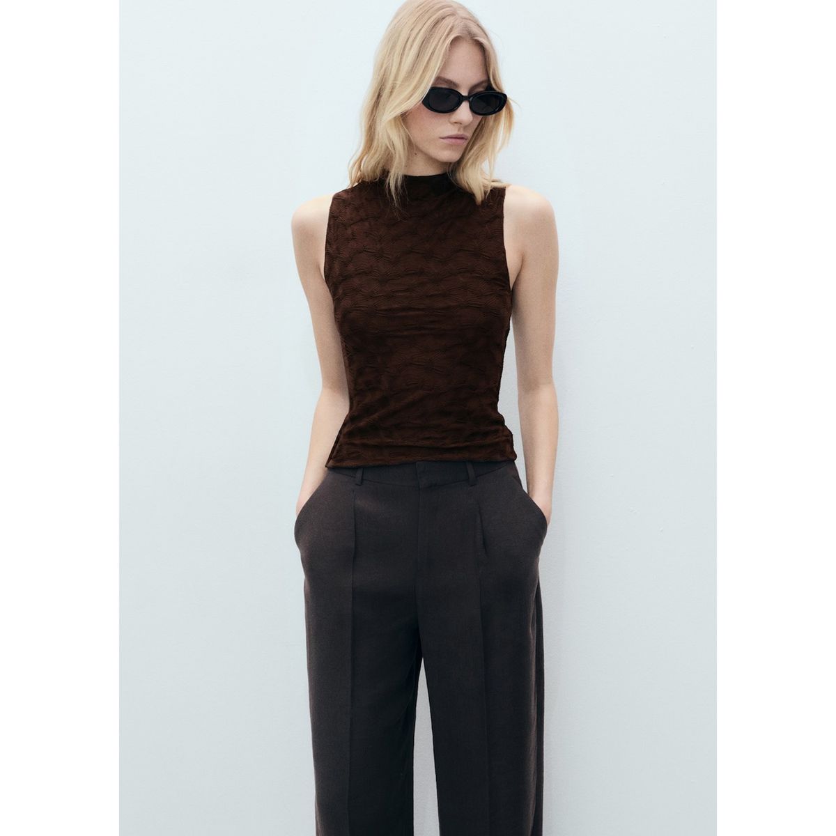 MANGO - Top Casual Mujer Mango