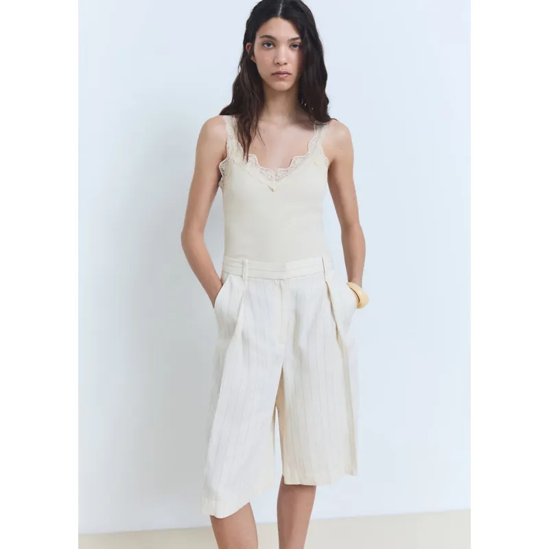 MANGO - Top Algodón Mujer Mango