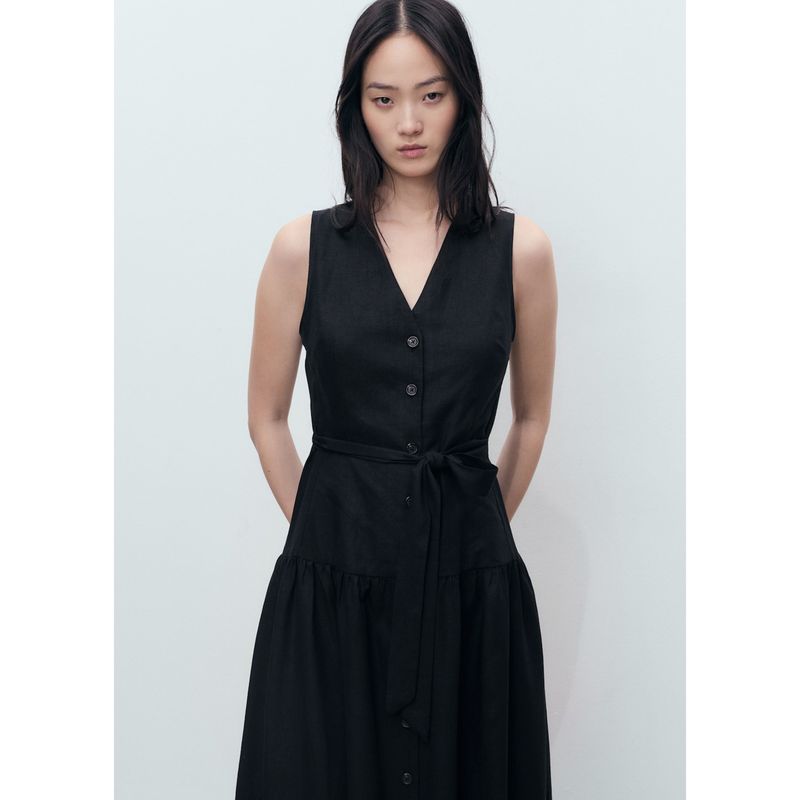 MANGO - Vestido Largo Mujer Mango