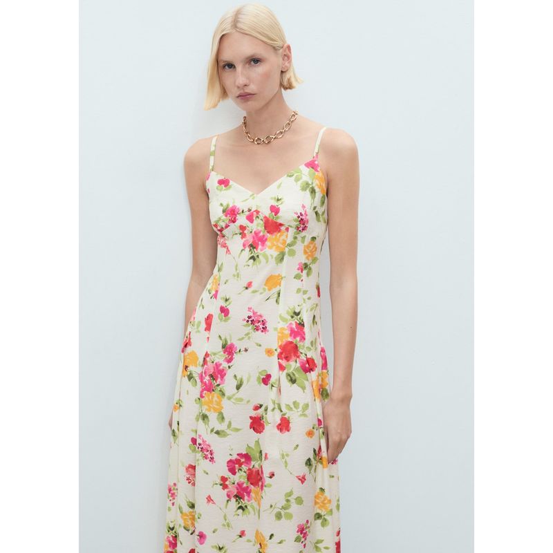 MANGO - Vestido Largo Mujer Mango