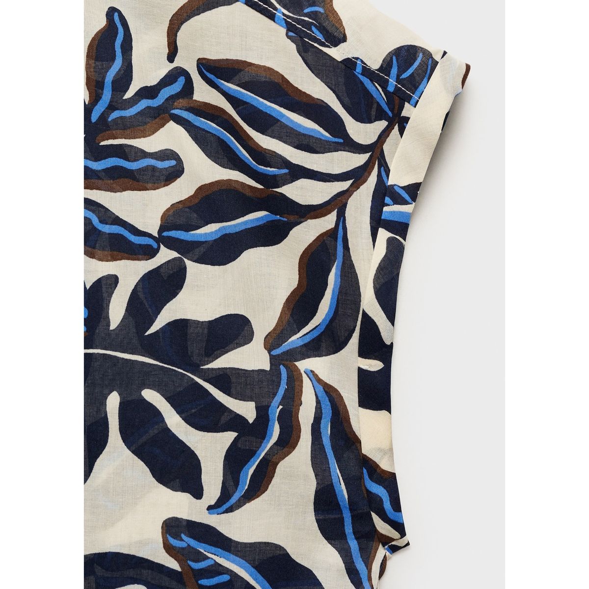 MANGO - Blusa 100% Algodón Mujer Mango