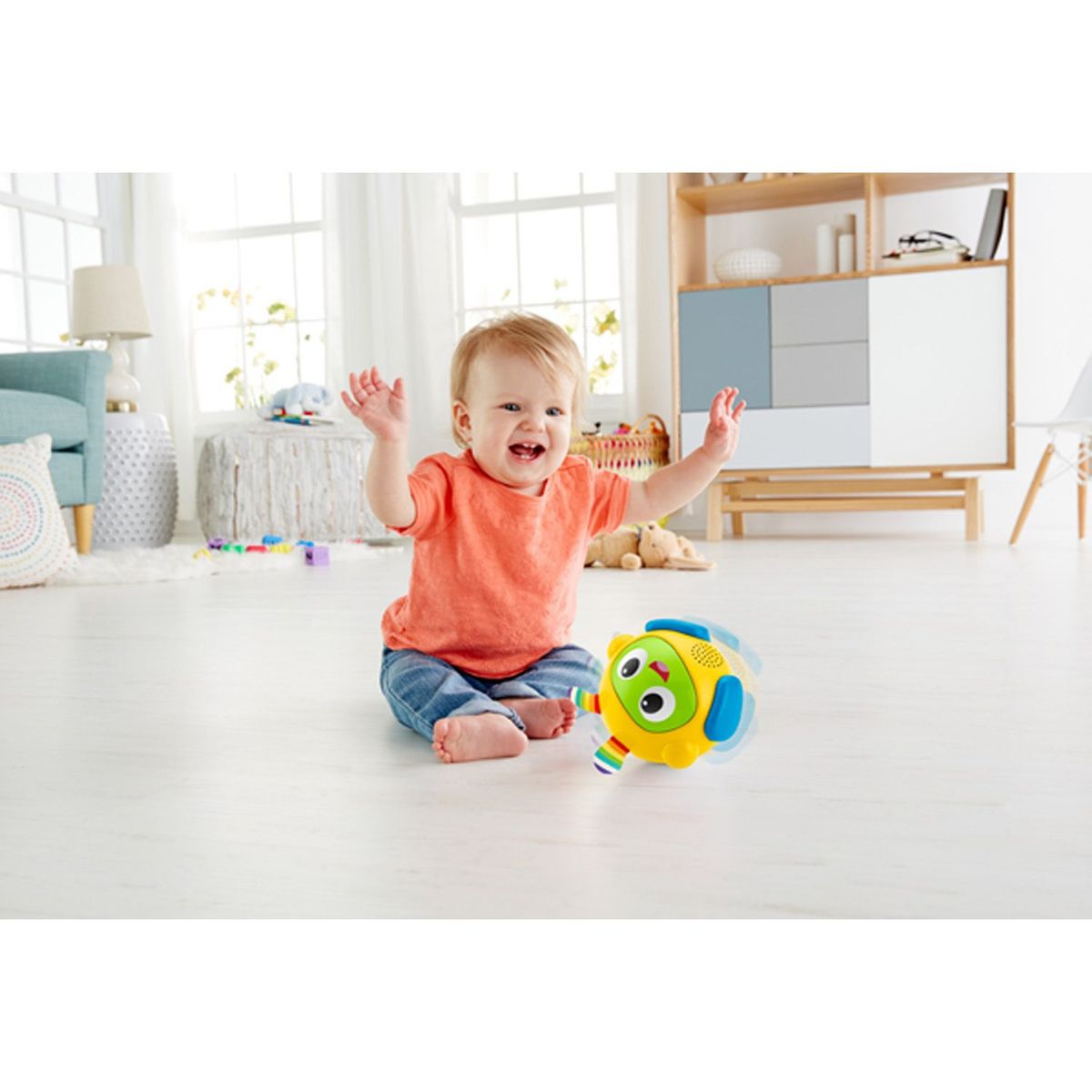 FISHER PRICE - Juguete de Bebé Bi Bot y Bel Bot Baila Conmigo
