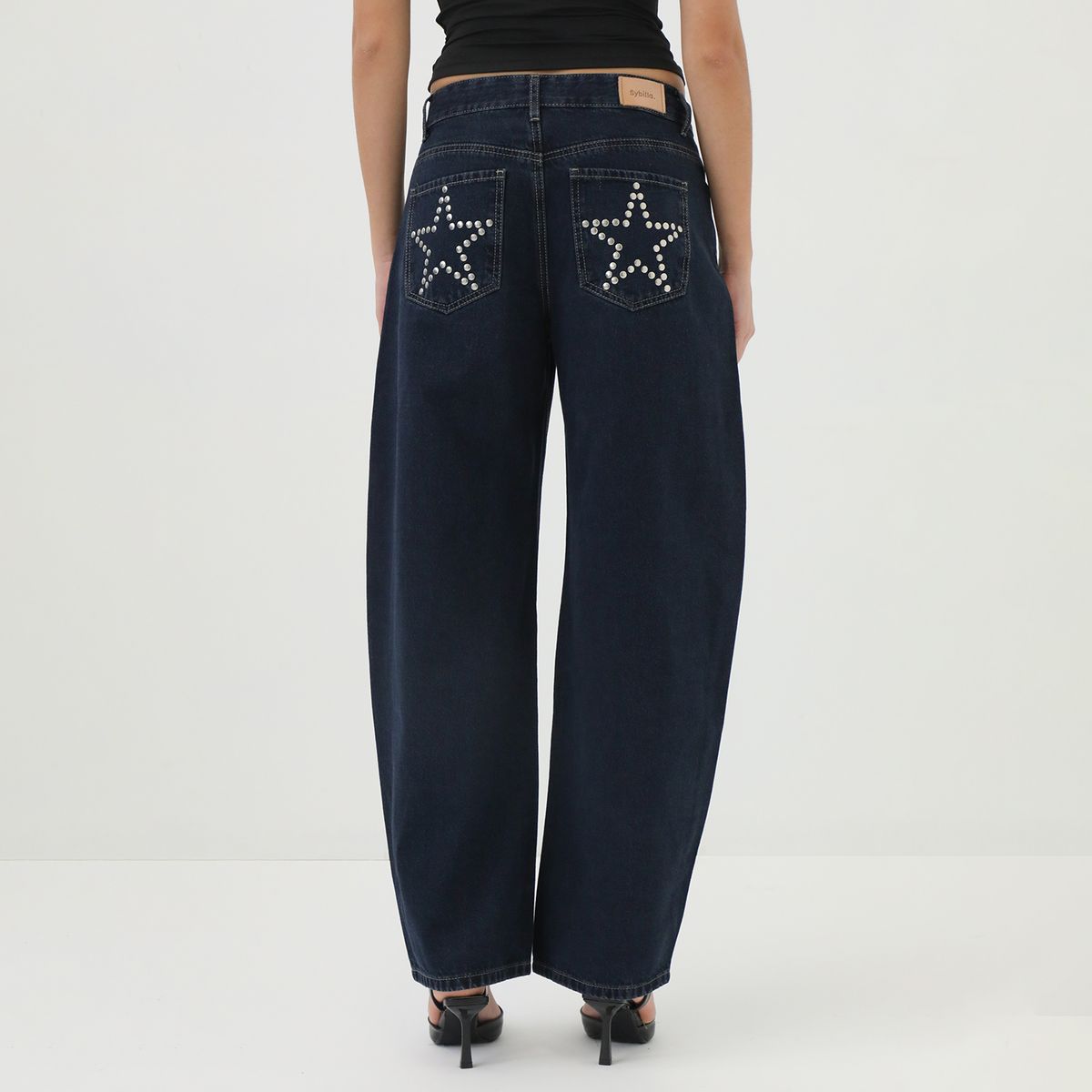 SYBILLA - Jean Balloon Tiro Alto Mujer Sybilla