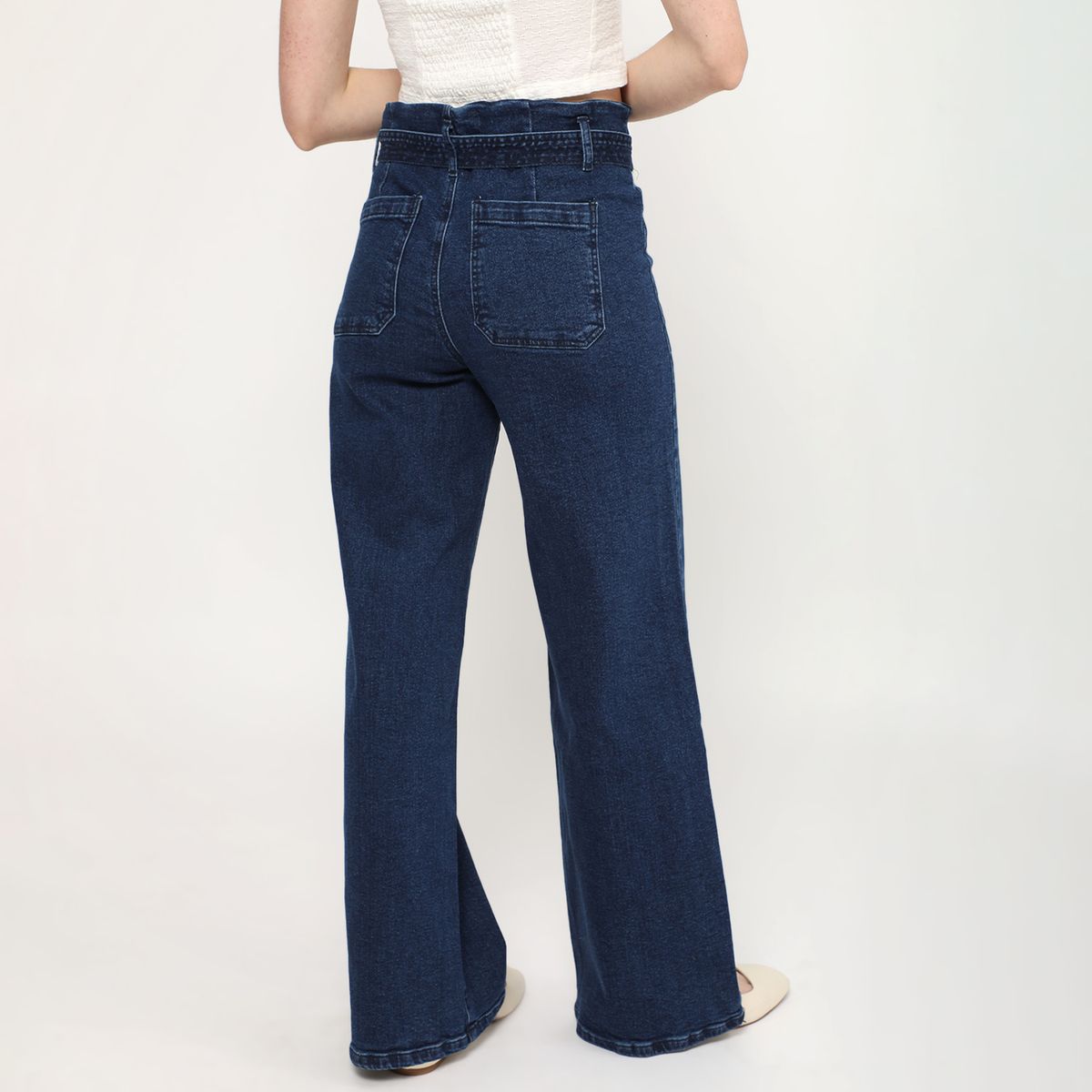 AMERICAN ABBEY - Jean Wide Leg Mujer American Abbey