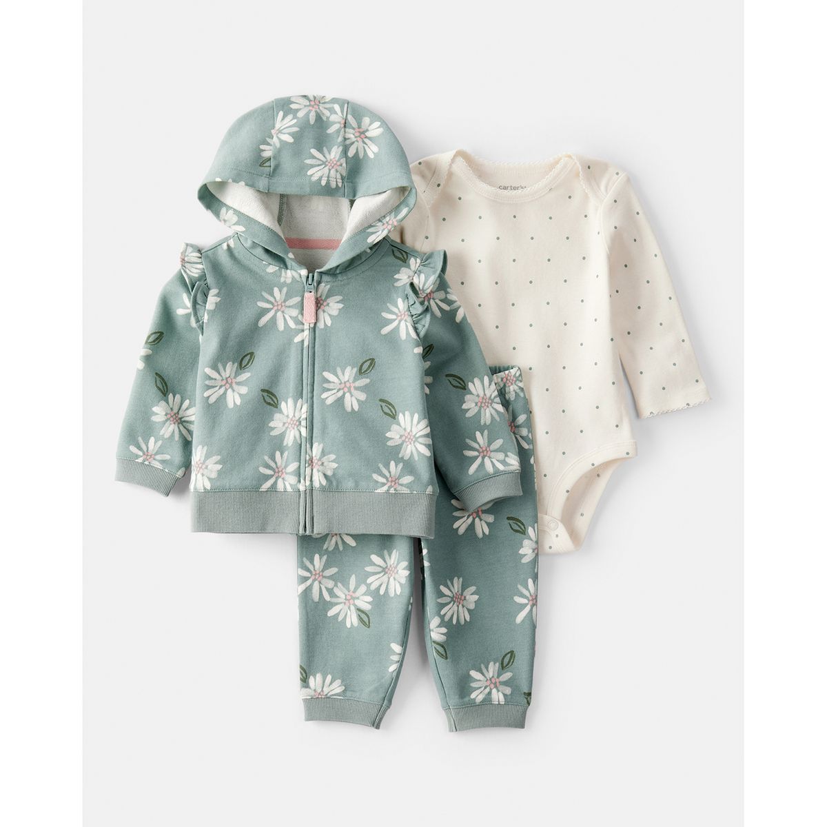 CARTERS - Conjunto Bebé Niña 3 Piezas Carters
