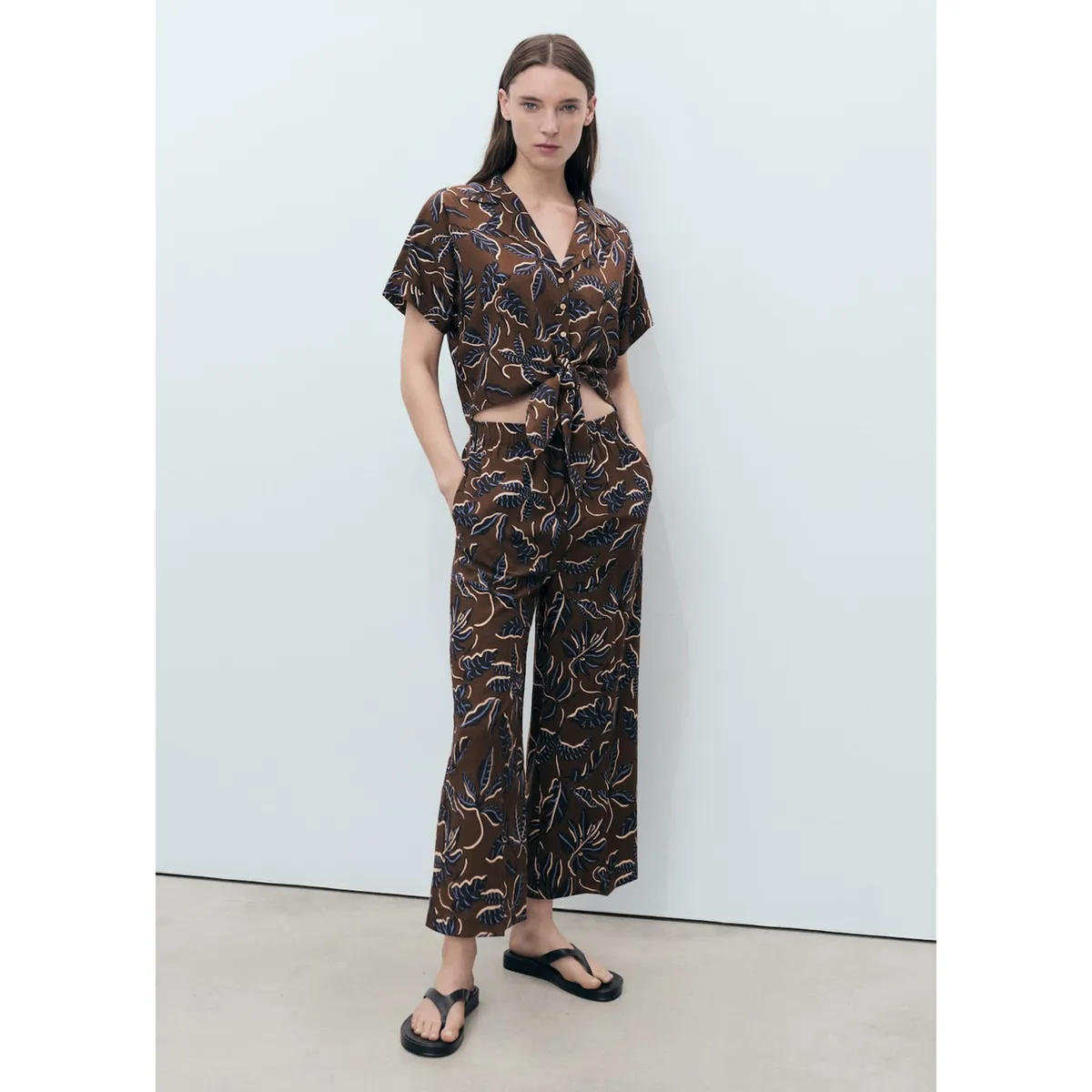 MANGO - Pantalón Culotte Mujer Mango