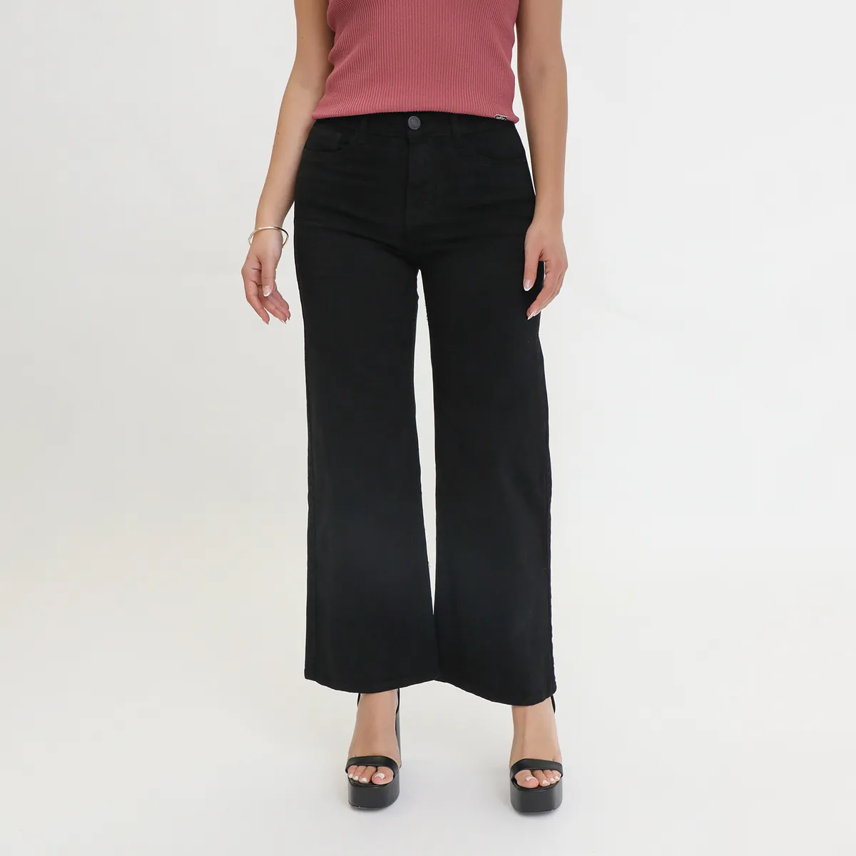 MOSSIMO - Jean Straight Tiro Alto Mujer Mossimo