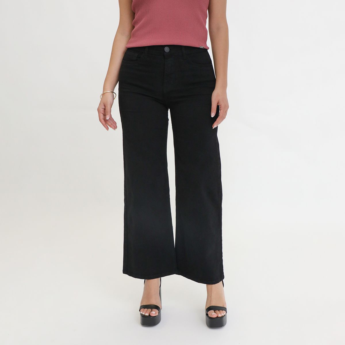 MOSSIMO - Jean Straight Tiro Alto Mujer Mossimo