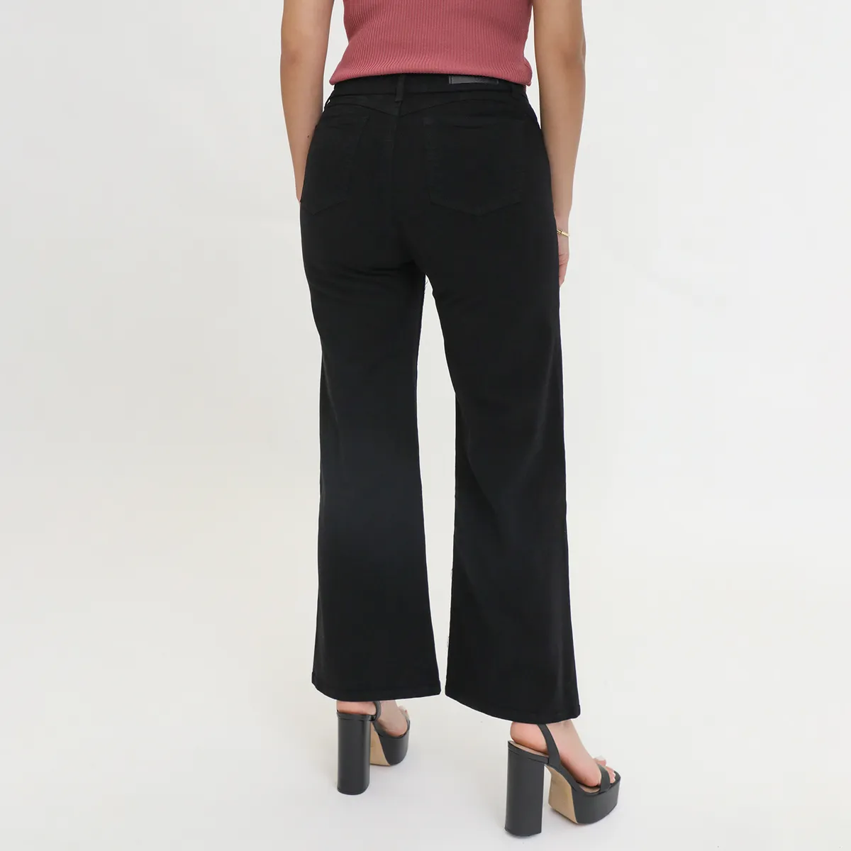 MOSSIMO - Jean Straight Tiro Alto Mujer Mossimo