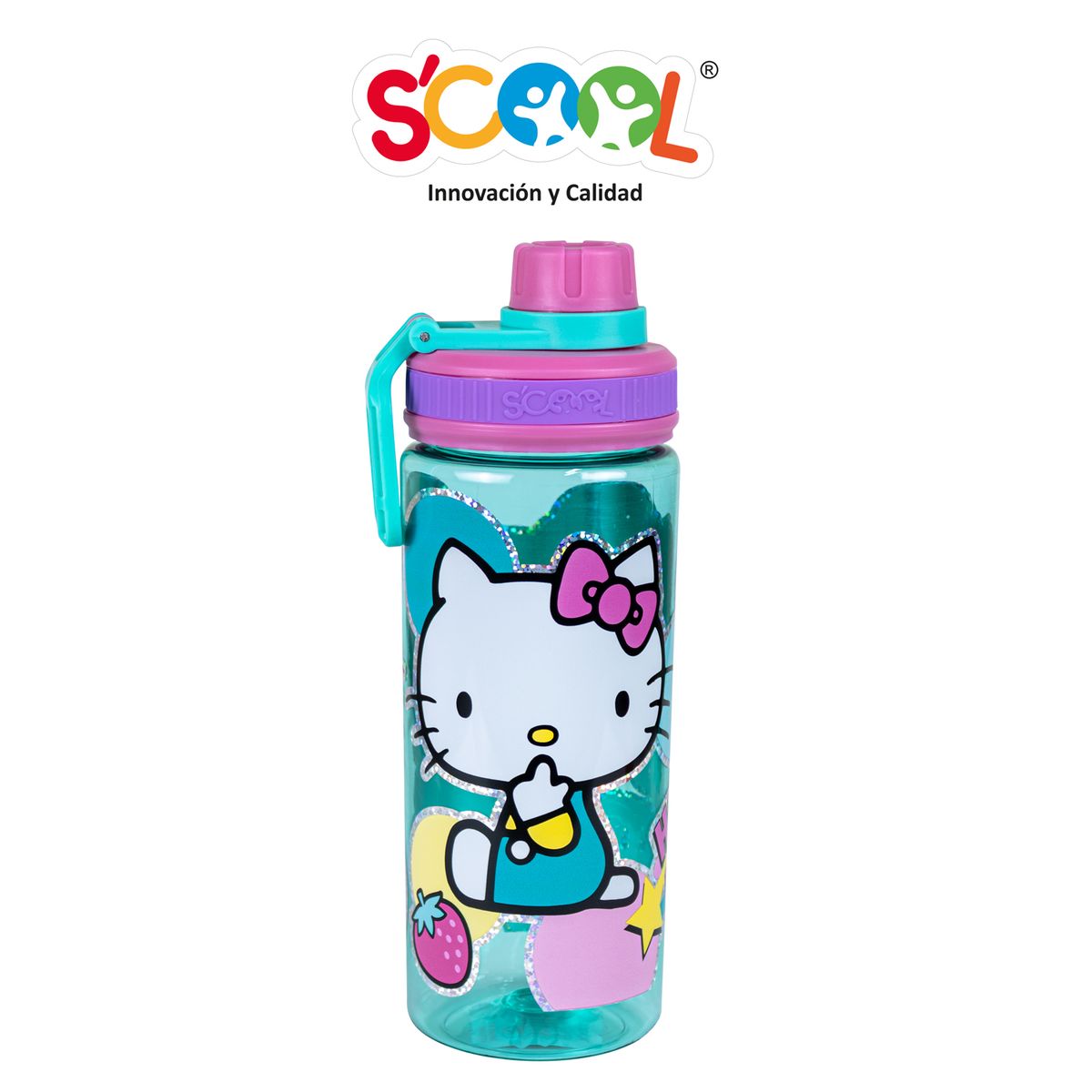 SCOOL - Bot 500ml Tapa Rosca Hello Kitty