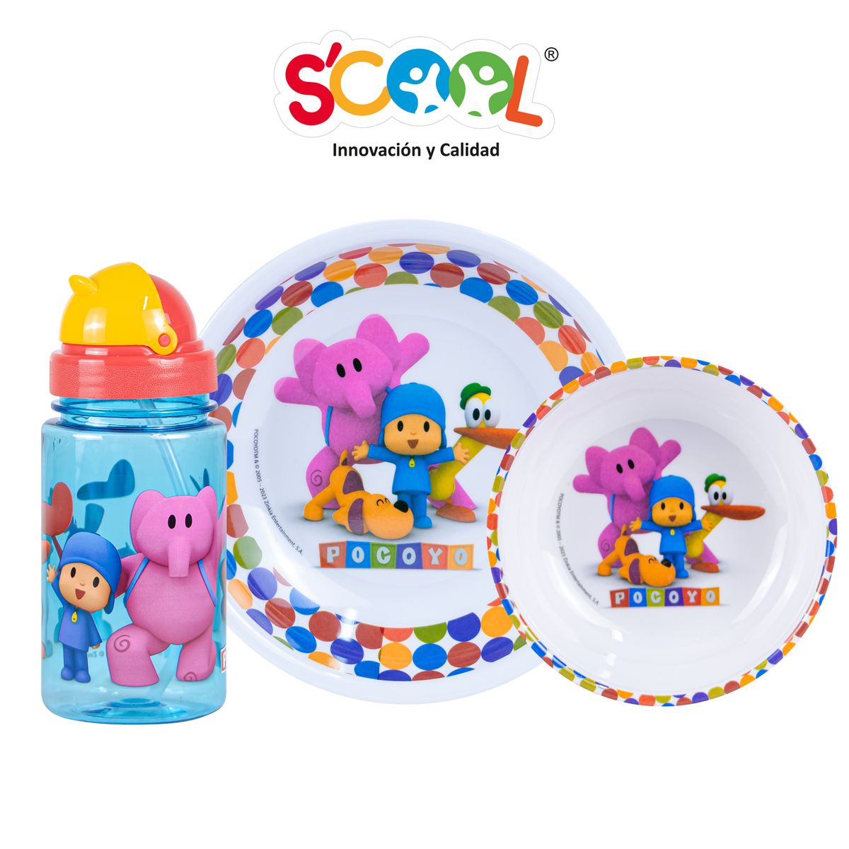 SCOOL - Set Melamine C/ Bot Pocoyo H