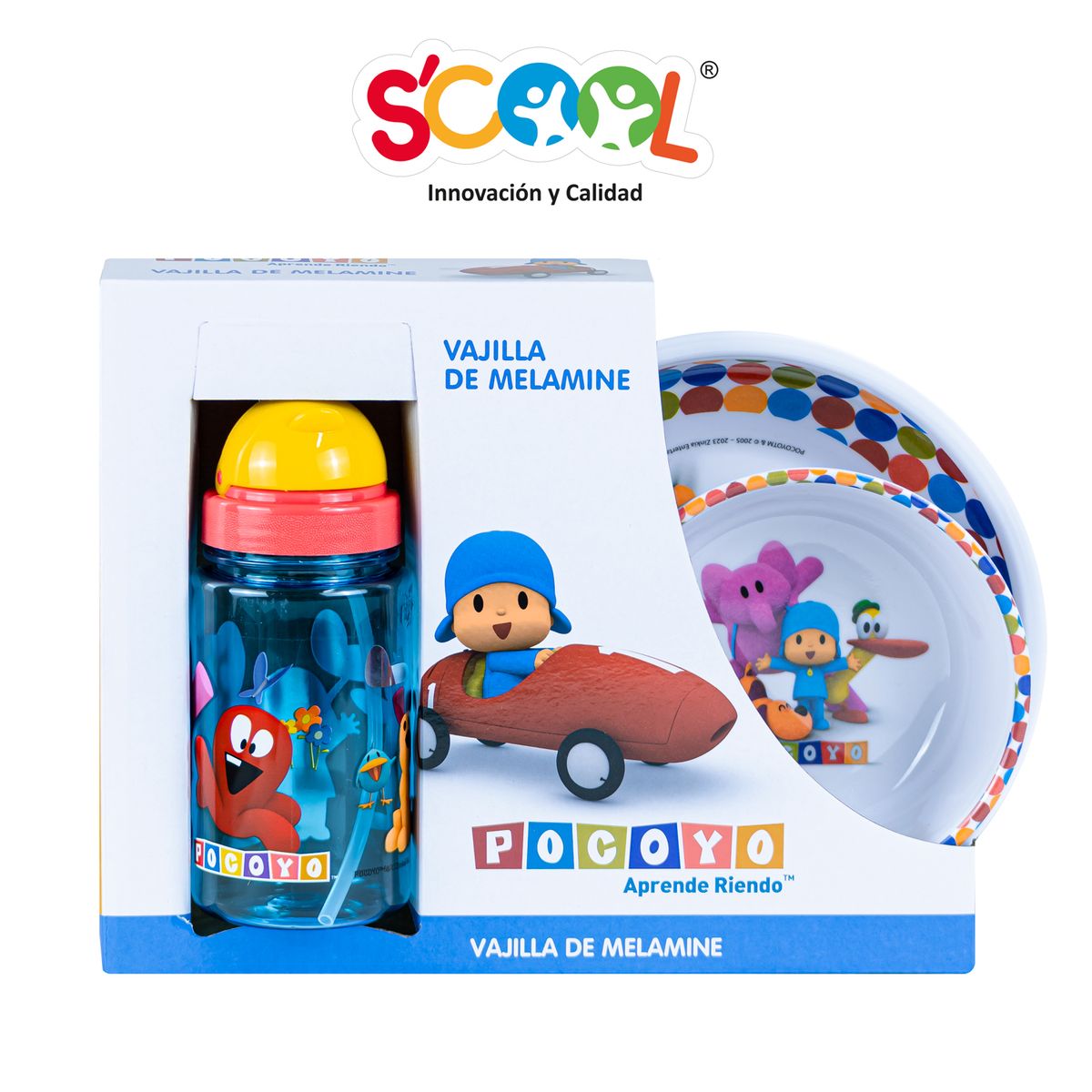 SCOOL - Set Melamine C/ Bot Pocoyo H