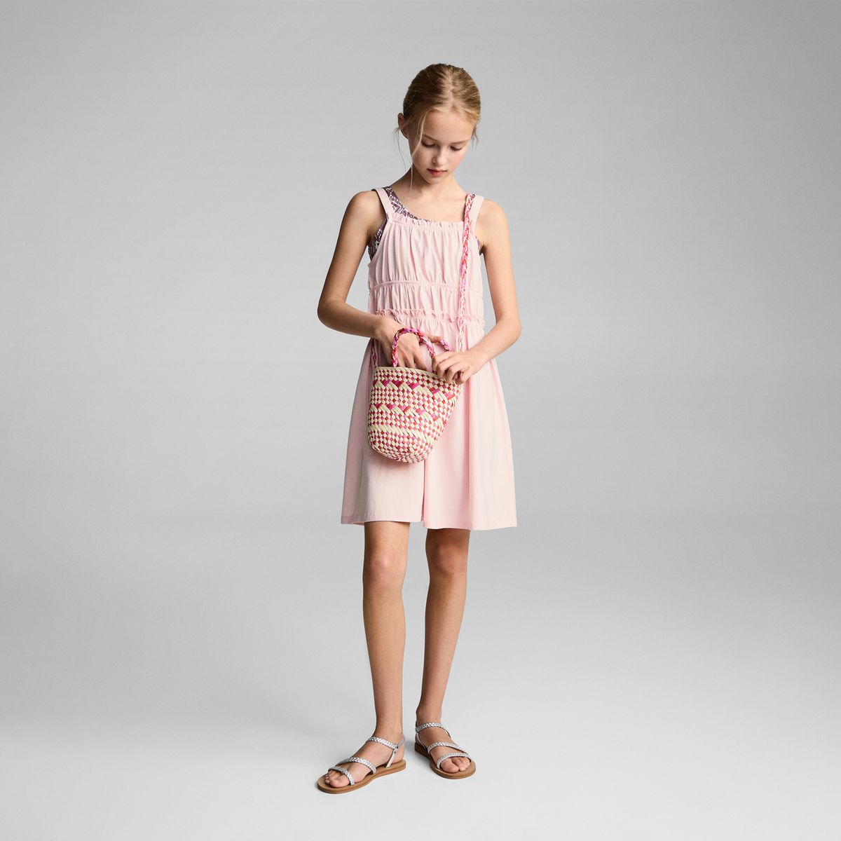 MANGO KIDS - Vestido Niña Algodón