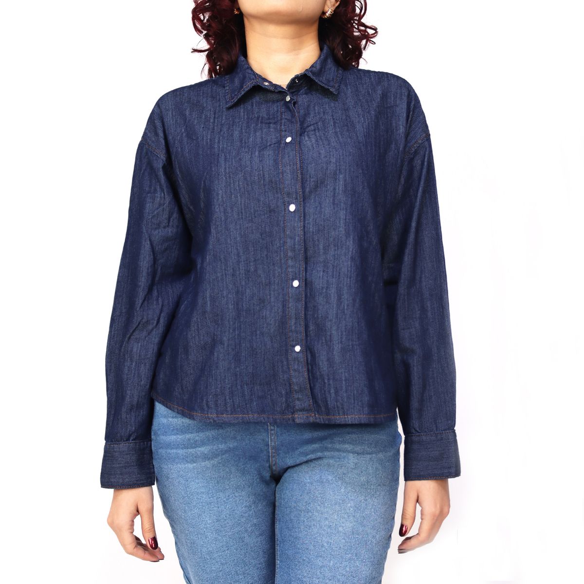 KAYRA POBLET - Blusa Jean Mujer Kayra Poblet