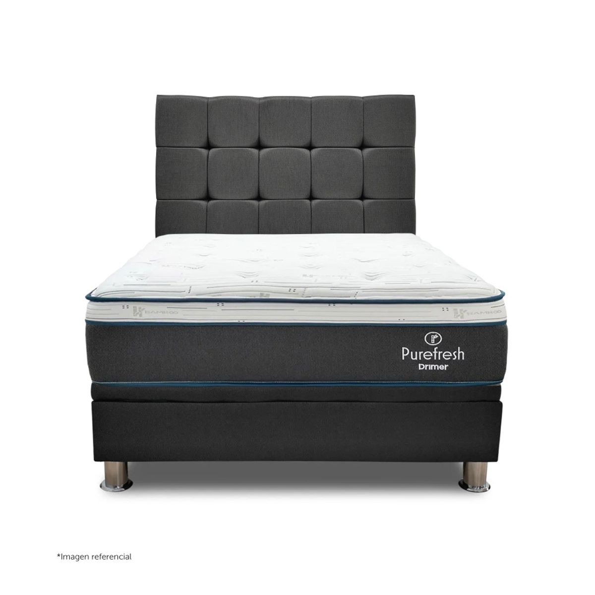 DRIMER - Dormitorio Practibox Pure Fresh 2 Plz Gris