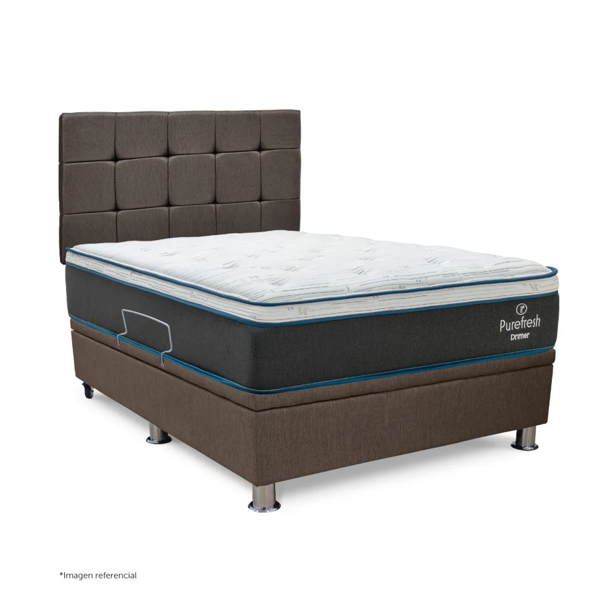 DRIMER - Dormitorio Practibox Pure Fresh Queen  Marrón