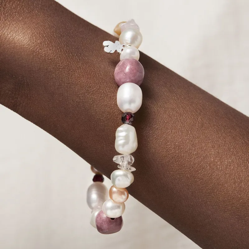 Tous Perlas Pulseras Tobilleras Tous Pulsera Perlas Oso Oro 1ley TOUS