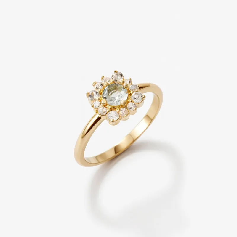 ADRIA - Anillo Delia Plata Oro Amarillo