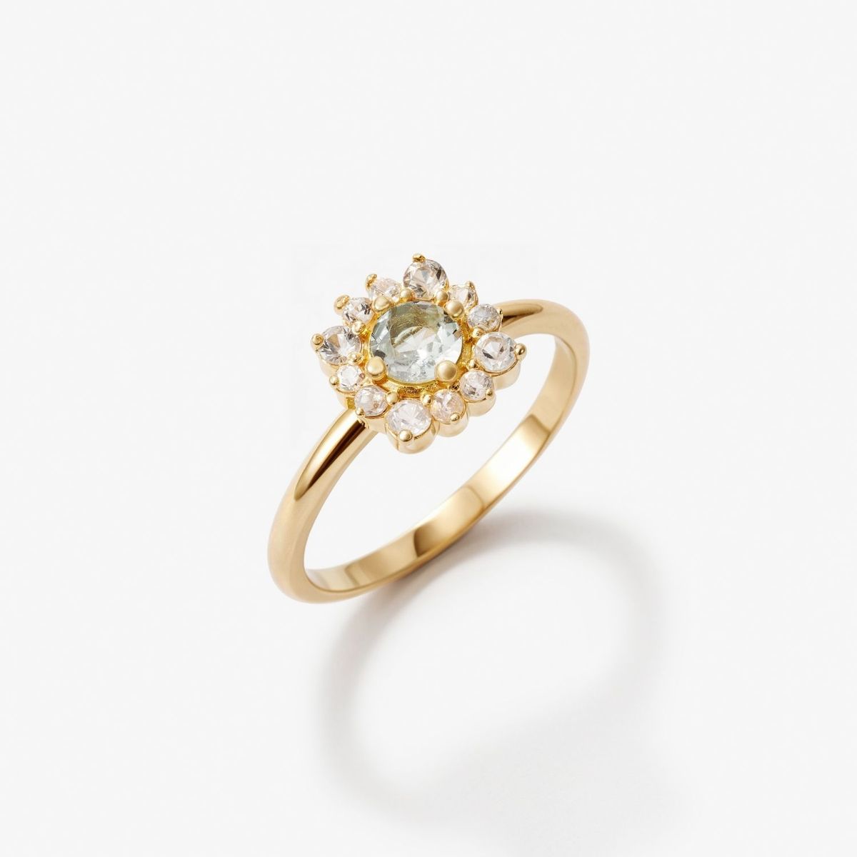 ADRIA - Anillo Delia Plata Oro Amarillo