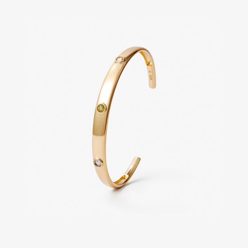 ADRIA - Pulsera Minerva Plata Oro Amarillo