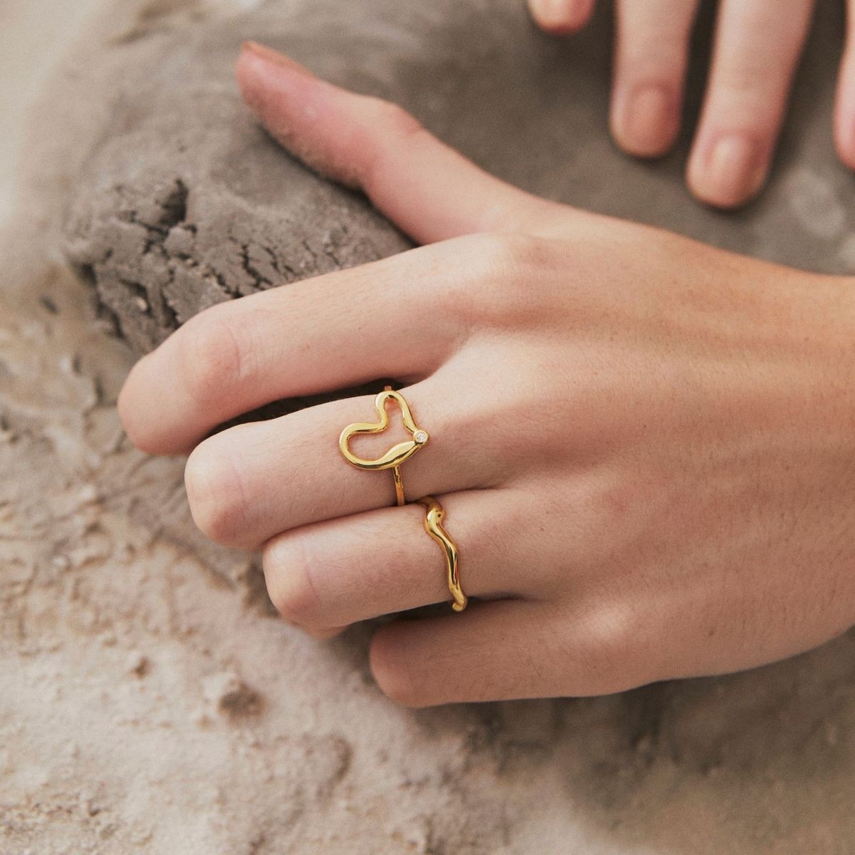 ADRIA - Anillo Ginebra Plata Oro Moissanita